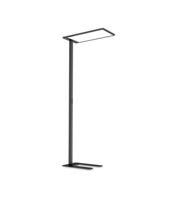 COMFORT Lámpara de pie LED Cristal, metal negro