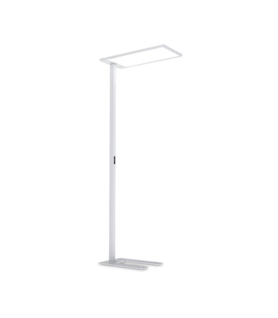 COMFORT Lámpara de Pie LED Cristal, Metal Blanco