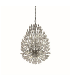 Lampada a sospensione Peacock Acciaio dolce Cromato, trasparente