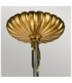 Feiss pendant light Transparent glass, steel Burnished brass