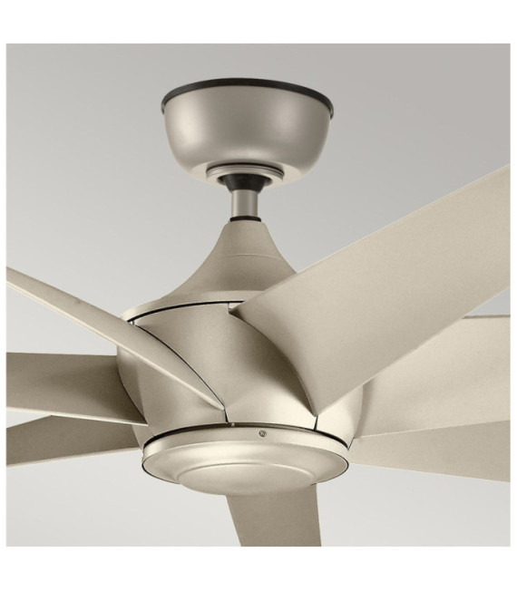 Ventilador Lehr ABS plata envejecida satinada