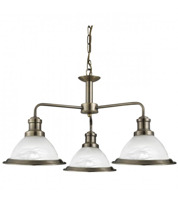 plafonnier ventilateur vintage 2 ampoules e27 max 60w brun patiné