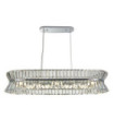 Uptown pendant light Mild steel, Clear glass, chrome