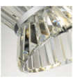 Uptown pendant light Mild steel, Clear glass, chrome
