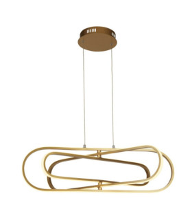 Clip LED pendant light Mild steel White, Gold