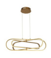 Clip LED pendant light Mild steel White, Gold