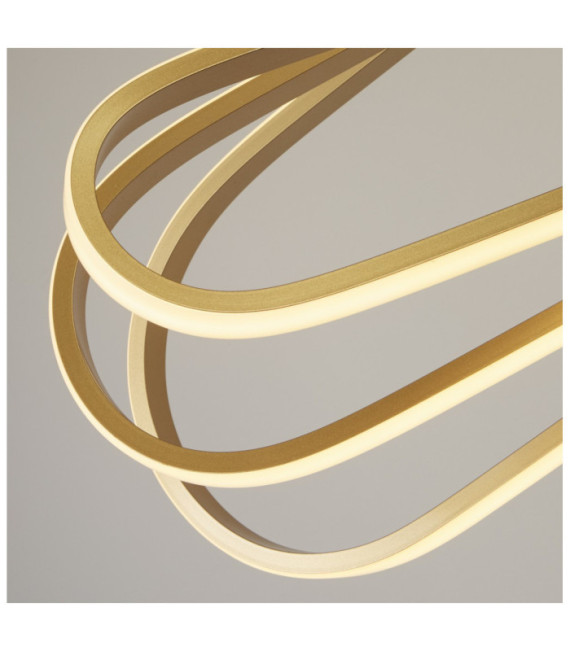 Clip lámpara colgante LED Acero dulce Blanco, Oro