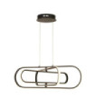Suspension LED Clip Acier doux Blanc, noir mat