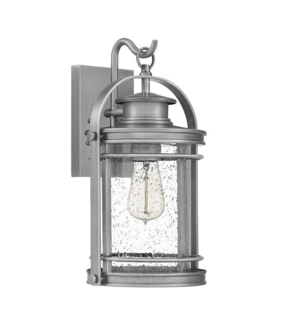 Quoizel exterior wall light Aluminum, steel, transparent grained glass Industrial aluminum