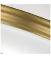 Brompton Ceiling Light Opal Glass, Brushed Brass Steel