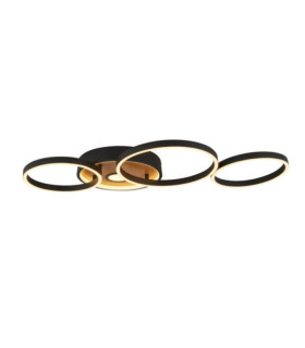 Curio LED ceiling light Mild steel, silicon Black, Brown