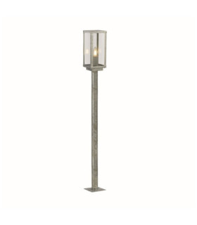Lampe sur pied extérieur Box Acier doux Argent, Clair