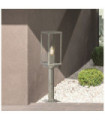 Lampe sur pied extérieur Box Acier doux Argent, Clair