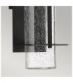 Applique murale extérieur Quoizel Aluminium,verre grainé transparent Terre noire