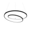 OZ LED pendant light Metal, Black plastic
