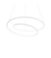 Suspension LED OZ Métal,Plastique Blanc