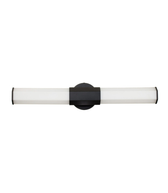 Aplique de baño Hinkley Acero, vidrio opalino esmerilado Negro mate