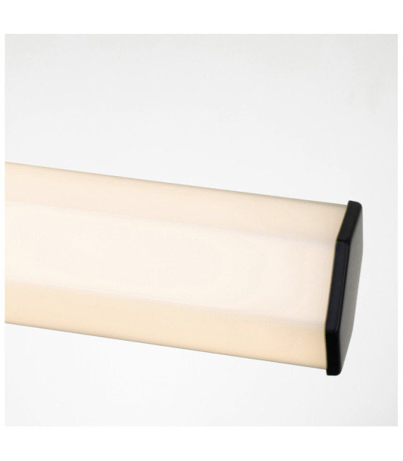 Aplique de baño Hinkley Acero, vidrio opalino esmerilado Negro mate