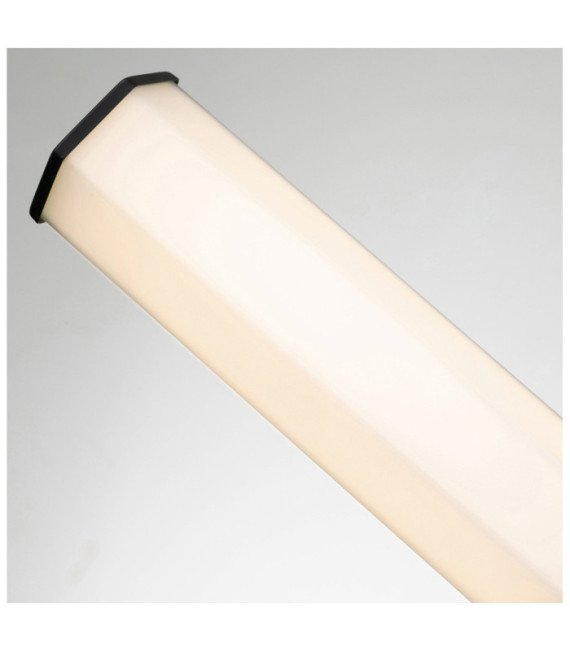 Wall light Bathroom Hinkley Steel, opal frosted glass Matt black