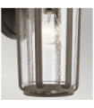 Kichler exterior wall light Aluminum, transparent grained glass Old Bronze