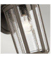 Kichler exterior wall light Aluminum, transparent grained glass Old Bronze