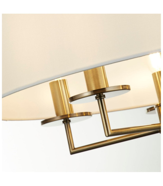 Knightsbridge Pendant Light Mild Steel Antique Brass
