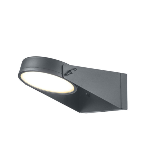 Zola aplique de exterior Vidrio, Acero inoxidable gris