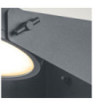 Applique murale extérieur Zola Verre,Acier inoxydable Gris