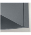 Zola outdoor wall light Glass, Gray stainless steel