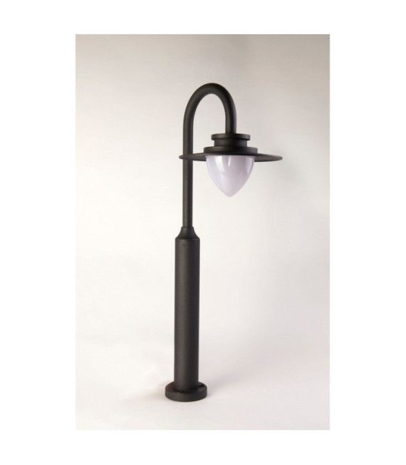 Texas garden bollard Aluminum, polycarbonate Gray