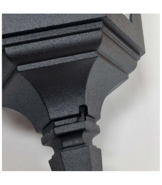 Außenpendelleuchte Parish Glas, Aluminiumguss Schwarz