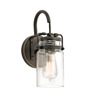 Brinley antike Bronze-Wandleuchte