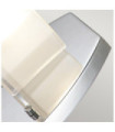 Hinkley wall light Opal glass, Polished chrome steel