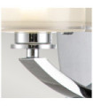 Applique murale Hinkley Verre Opale,Acier Chrome poli
