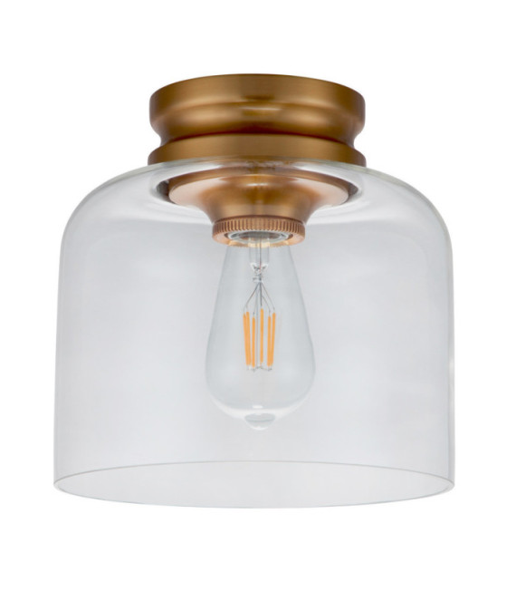 Feiss ceiling light Transparent glass, steel Burnished brass