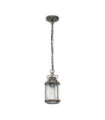 Suspension extérieur Kichler Aluminium,laiton,verre grainé transparent Bronze bruni