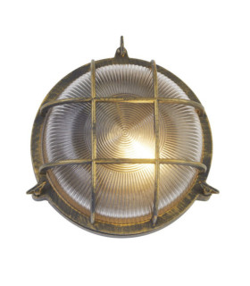 Lampe sur pied extérieur Bulkhead Aluminium Clair, or noir