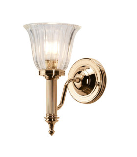 Lampada da parete Carroll Vetro, Alluminio Oro Rosa