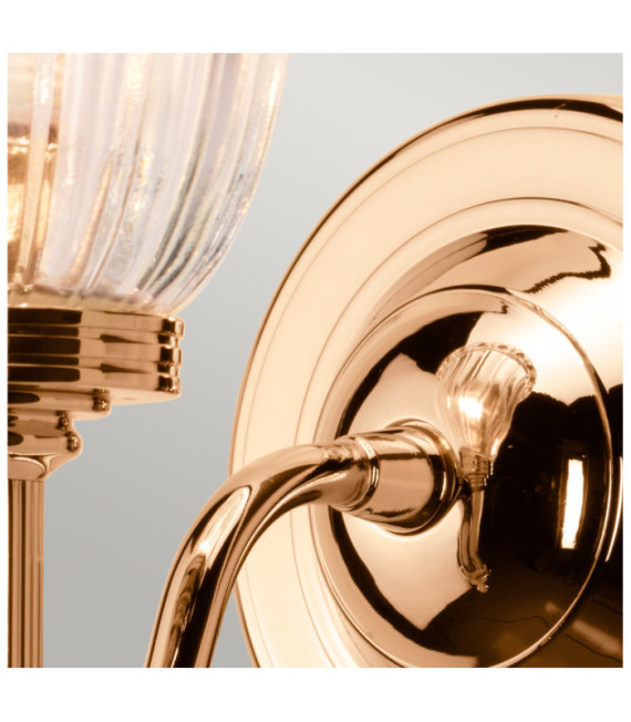 Carroll wall light Glass, Aluminum Rose Gold