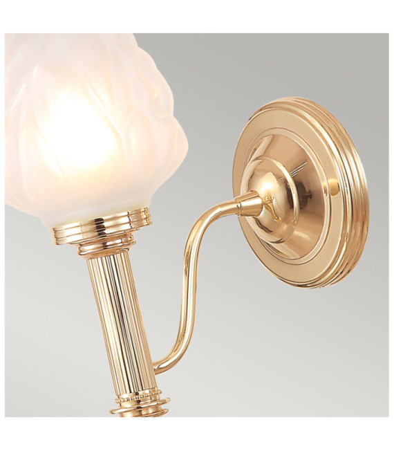 Carroll Wandleuchte Glas, Aluminium Roségold