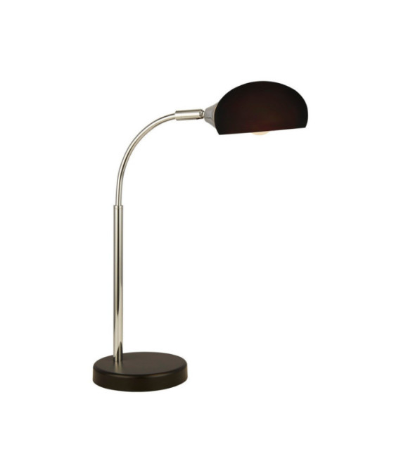 Lámpara de mesa Astro Acero dulce, Vidrio negro, Cromo