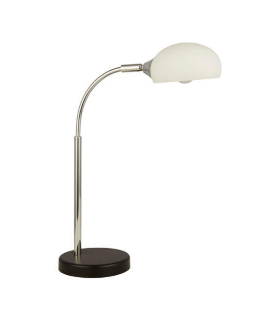 Lampe de table Astro Acier doux,verre Blanc, Blanc Opale, Chrome