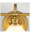 Hinkley wall light Glass, Steel Brushed brass