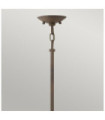 Suspension Hinkley Aluminium,verre grainé transparent Fer Vintage
