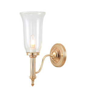 Carroll Wandleuchte Glas, Aluminium Roségold
