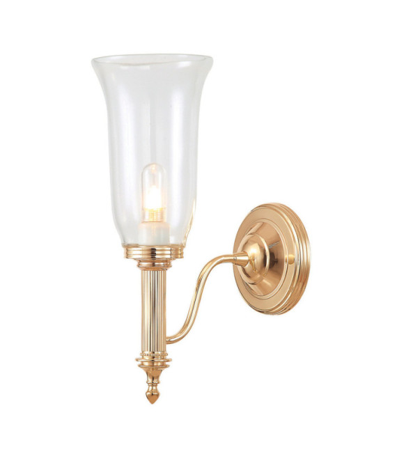 Lampada da parete Carroll Vetro, Alluminio Oro Rosa