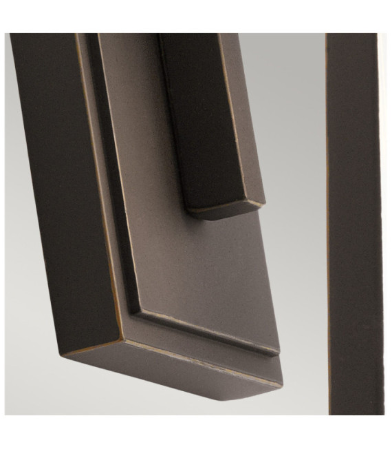 Kichler Außenwandleuchte aus Glas, Aluminium, gebürstete Bronze