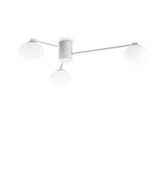 Hermes White Metal Ceiling Light