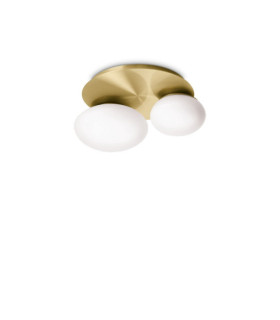 NINFEA Ceiling Light Glass, Metal Brass