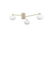 HERMES Ceiling Light Glass, Metal Brass
